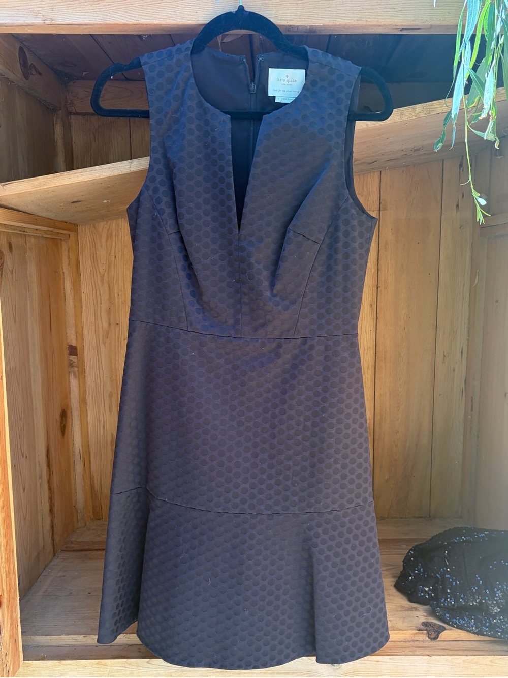 Kate Spade Textured Sleeveless A-Line Dress